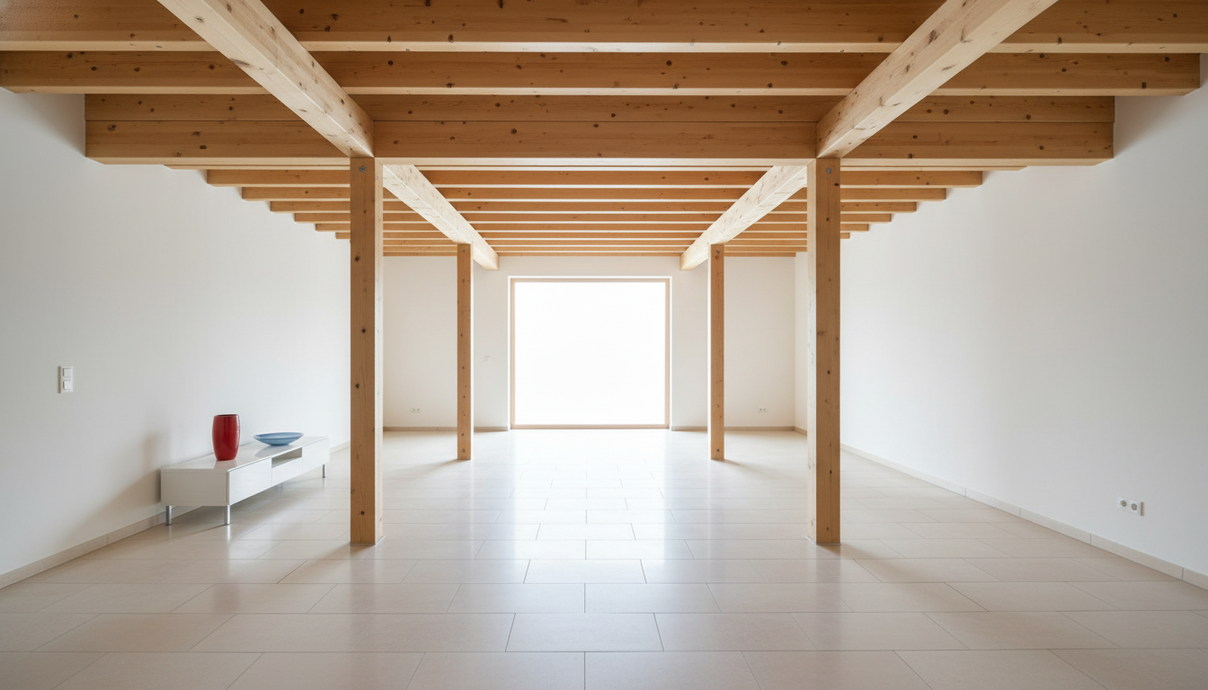 KVH Holz im Innenausbau mit Fliesen